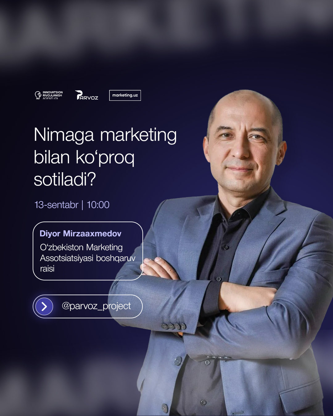 🔺 “Nimaga marketing bilan ko‘proq sotiladi?” — Parvoz loyihasi doirasida navbatdagi suhbat
