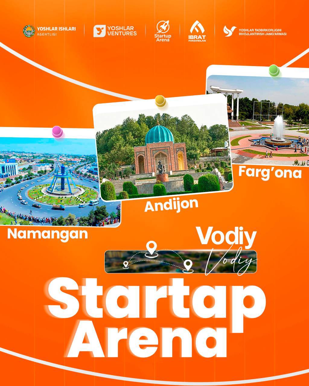 🚀Startup Arena va Yoshlar Ventures — Vodiy sari yo‘l oldi!
