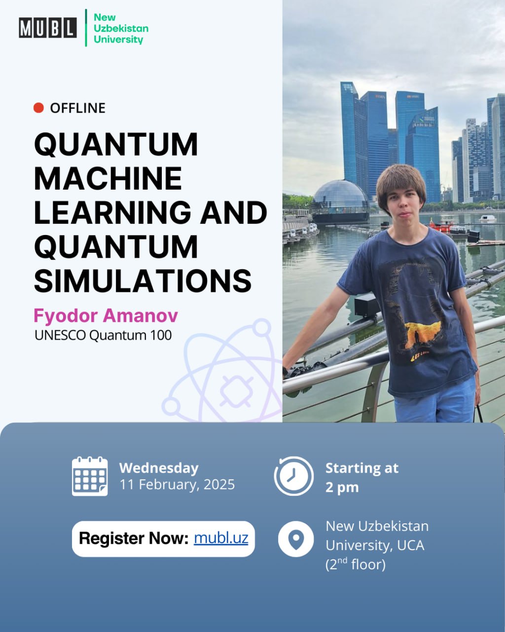 Offline Guest Lecture with Fyodor Amanov on Quantum Machine Learning & Quantum Simulations 🔬