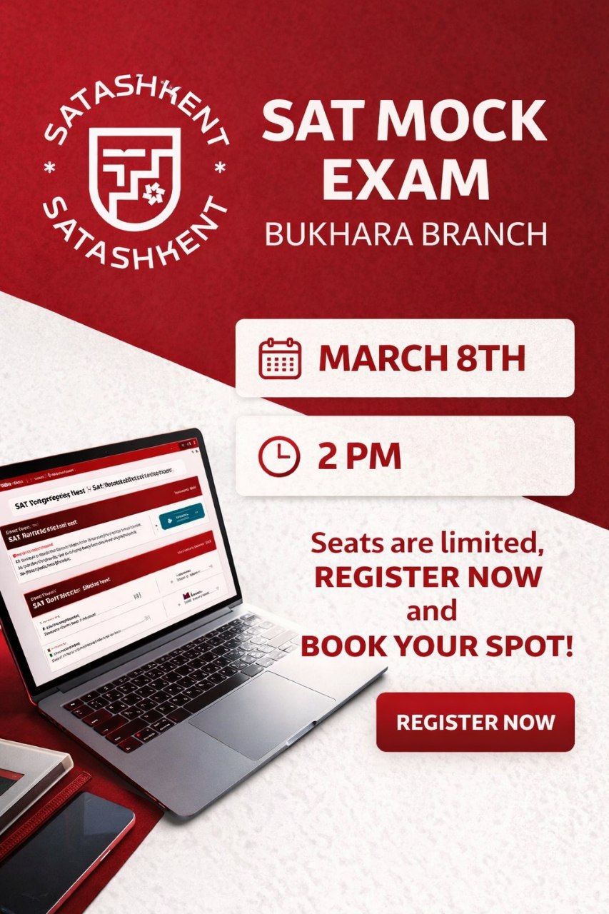 SAT Mock Exam at SATashkent — Bukhara Branch