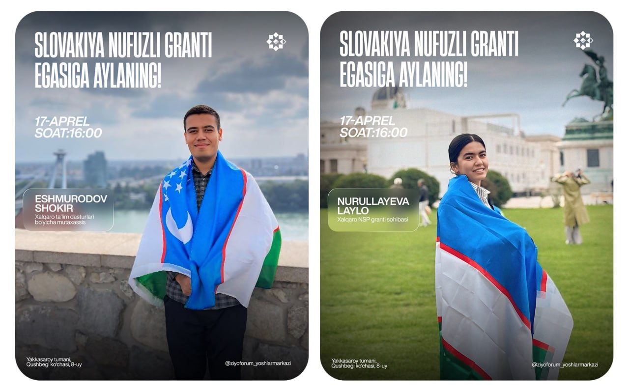 Slovakiya nufuzli granti egasiga aylanishni xohlaysizmi?