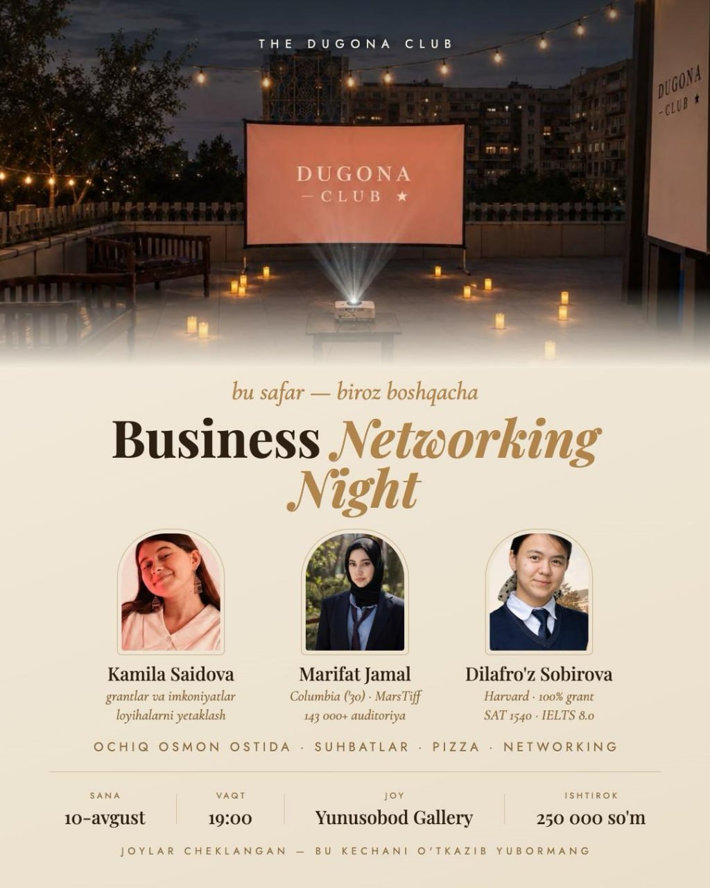 🌙 DUGONA CLUB | BUSINESS NETWORKING NIGHT