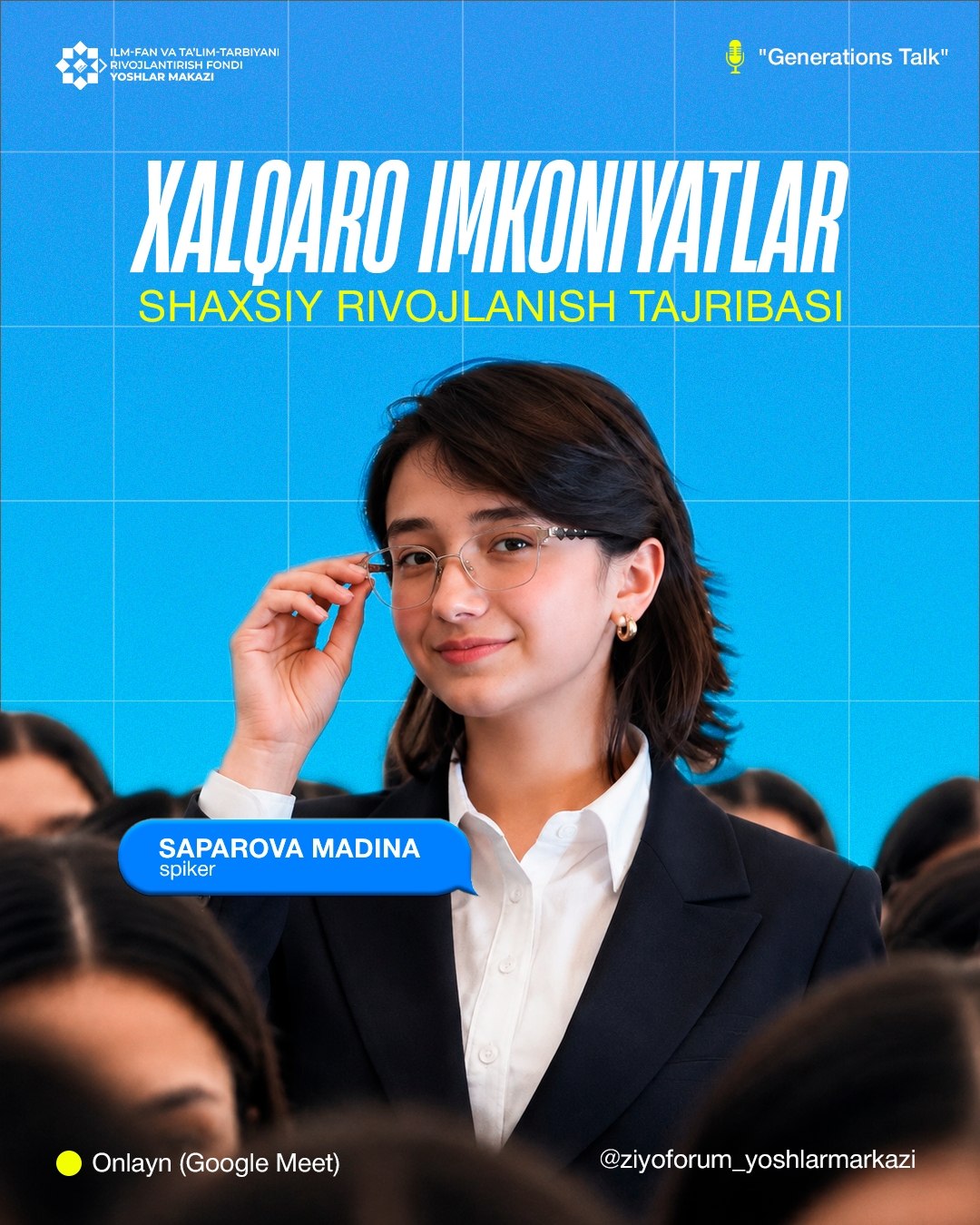 🎤 Yoshlar uchun xalqaro imkoniyatlar 