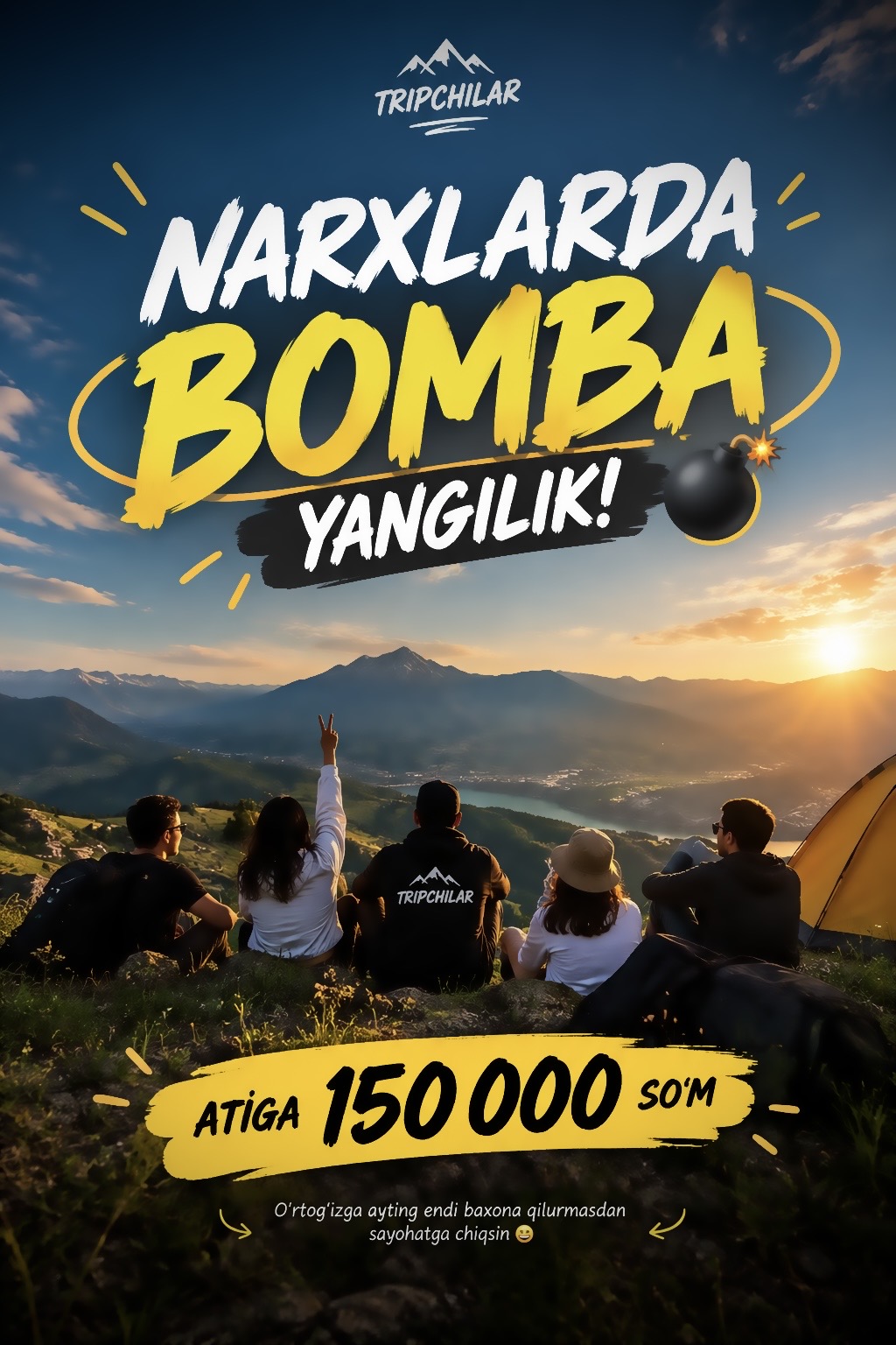 🚨 SAYOHAT NARXLARINI TUSHIRDIK! 🥳