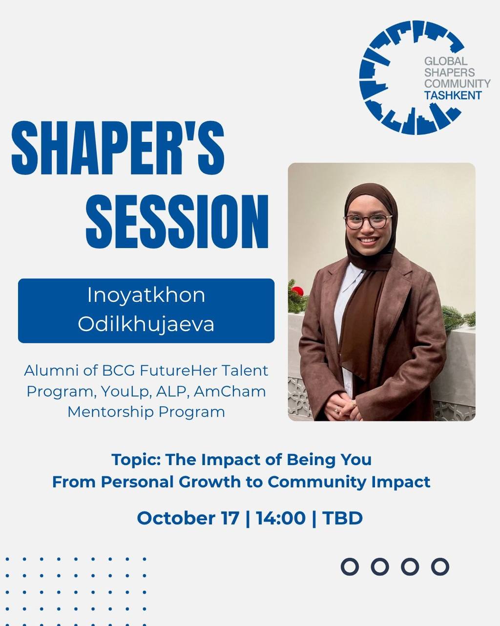 Shaper's Session: The Impact of Being You - From Personal Growth to Community Impact🌟